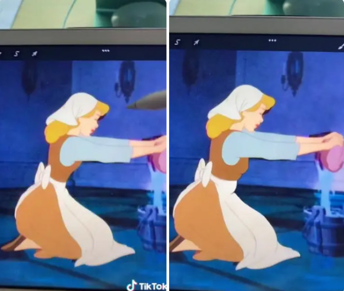 Her first recreated princess was Cinderella
