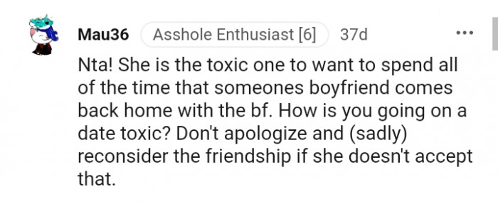 How is you going on a date toxic?