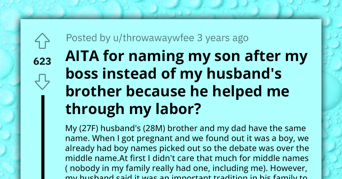 Woman Faces Marital Conflict As Husband Objects To Naming Newborn Son After Her Supportive Boss