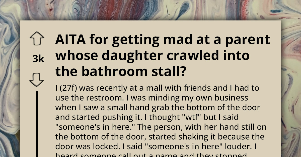 Woman Confronts Entitled Mother Over Unusual Situation - Her Kid Crawled Into Her Bathroom Stall