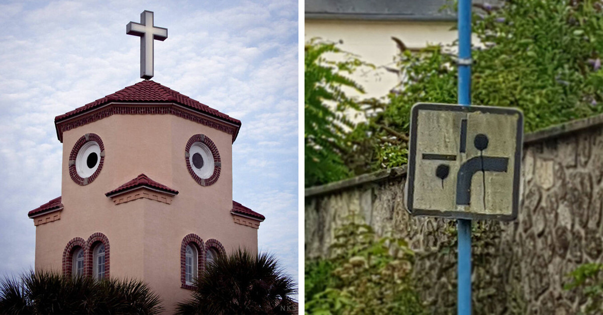 30 Funny Pictures Of "Random Pareidolia," Where Your Brain Thinks It Sees Faces In Inanimate Objects