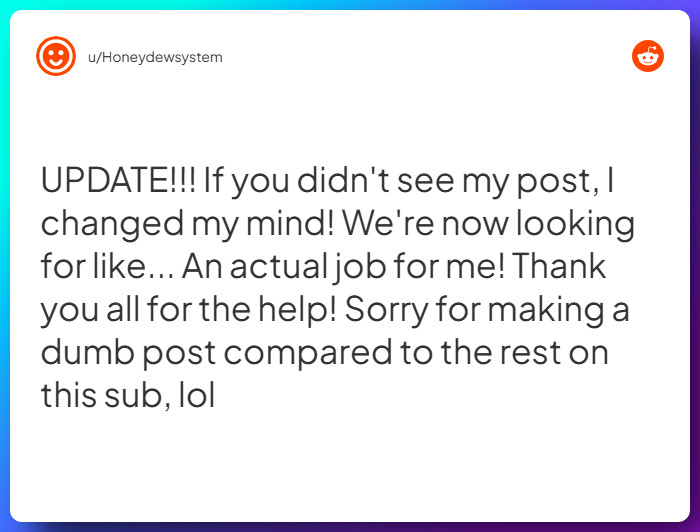Comment from u/Honeydewsystem