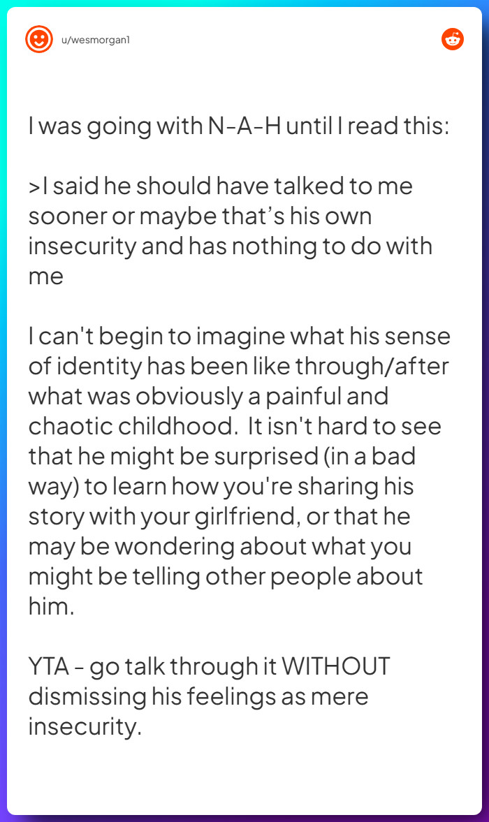 Comment from u/wesmorgan1