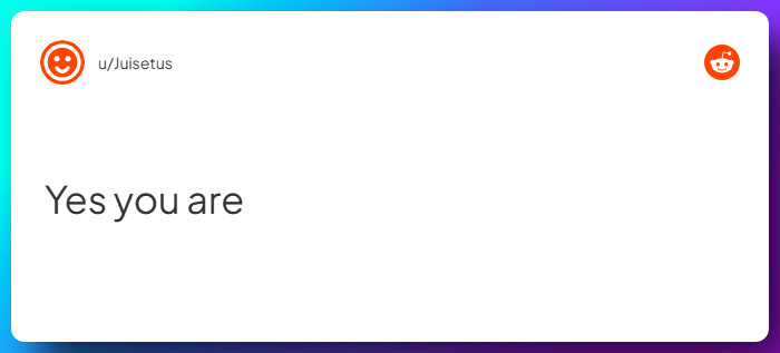 Comment from u/Juisetus