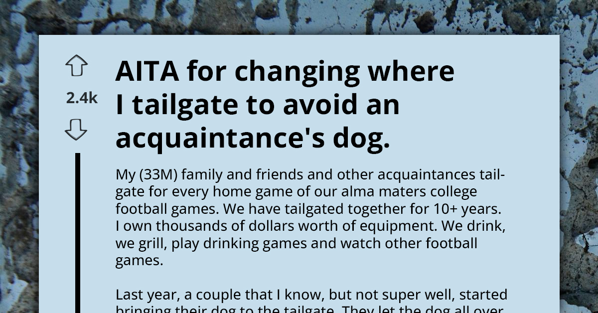 Tailgate Party Host Accused Of Ruining Tradition When He Asks Couple Not To Bring Their Dog