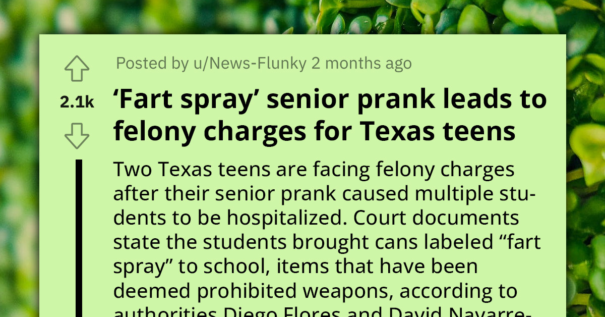 Caney Creek High School students charged in fart spray prank