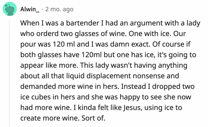 3. The Jesus-like bartender who made 