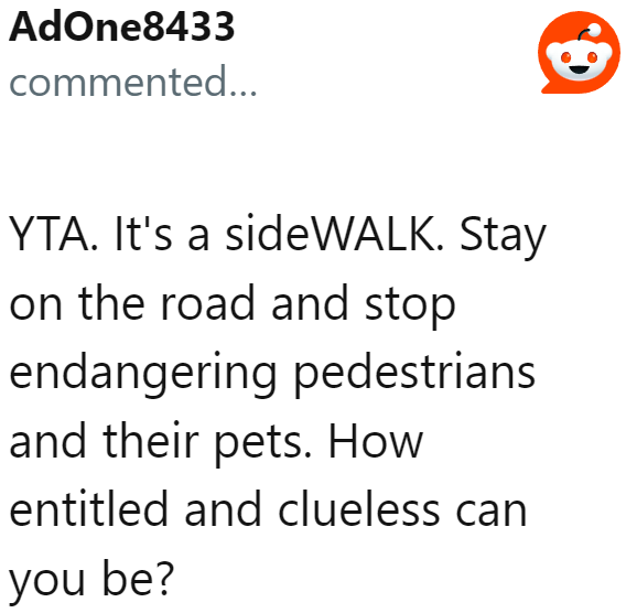 It's called sidewalk for a reason.
