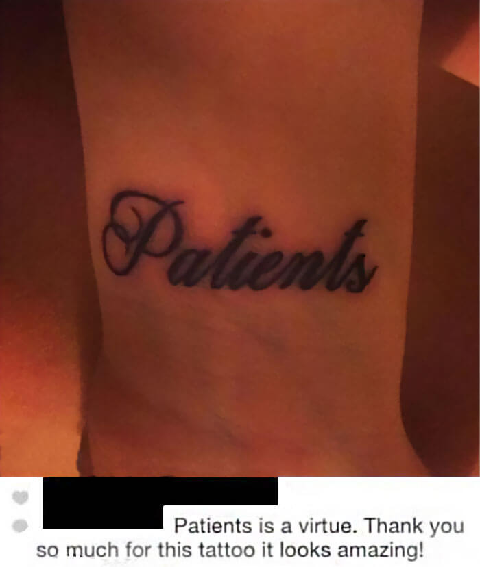 20. Patients is really a virtue