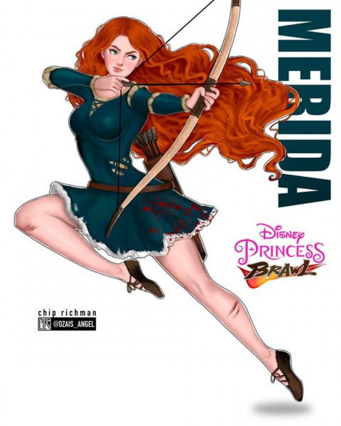 10. Disney Princess Brawl - Here is Merida from the Disney movie, Brave