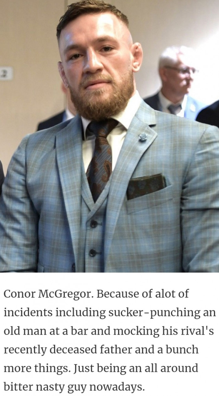 34. We have Conor McGregor