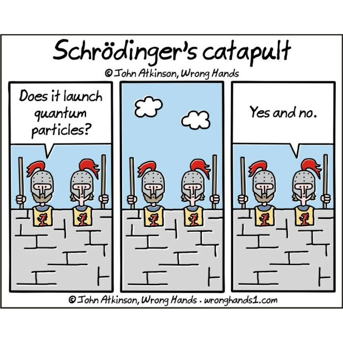 12. Schrodinger's catapult.