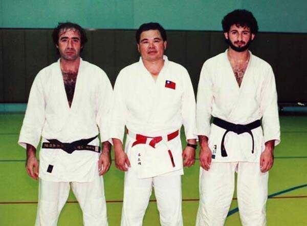 44. Osama Bin Laden and his judo classmates.