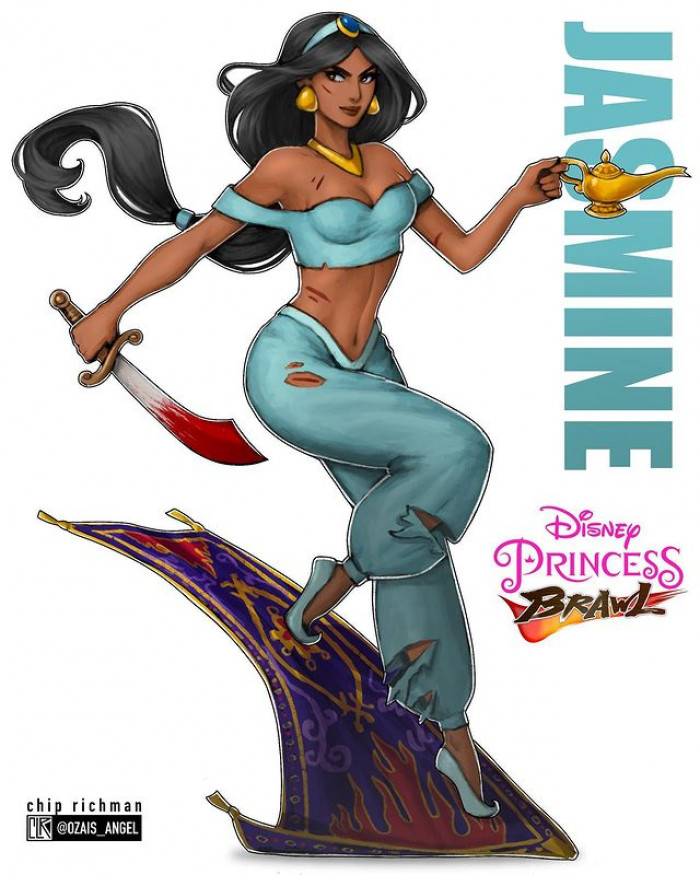 8. Disney Princess Brawl - Here is Jasmine from the Disney movie, Aladdin