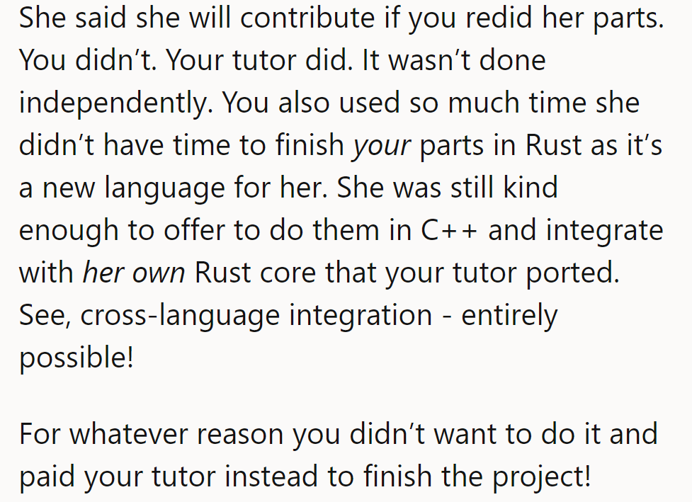 Computer Science Student Lets Partner Face Failure After Switching