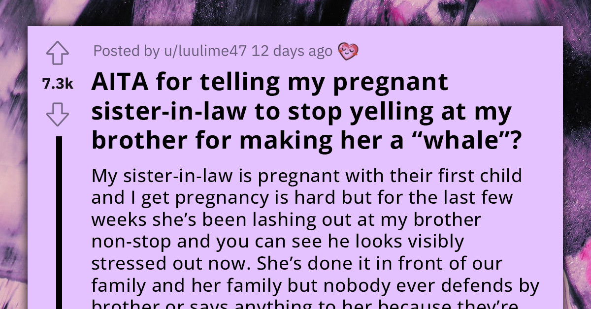 Redditor Questions If Intervening In Pregnant SisterInLaw's Harsh