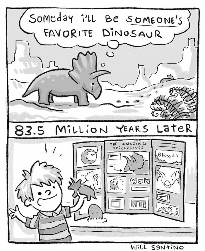 2. Being someone's favorite dinosaur went well