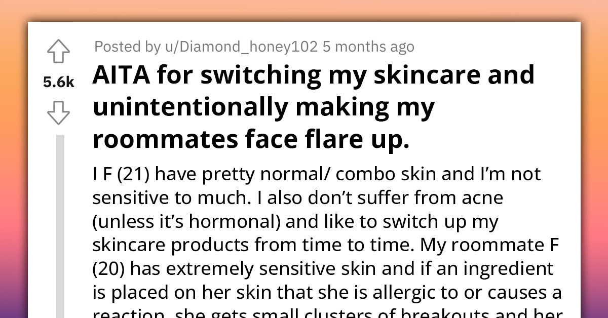 Woman's Innocent Skincare Swap Triggers Severe Inflammation On Her Roommate's Face, Accusations Of Malicious Intent Start to Appear