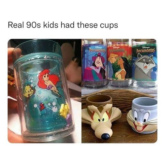 Only true '90s royalty sipped from these enchanted cups