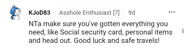 This redditor wishes the OP the best of luck