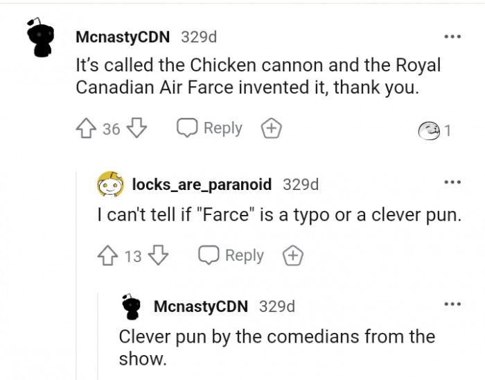It is called the chicken cannon