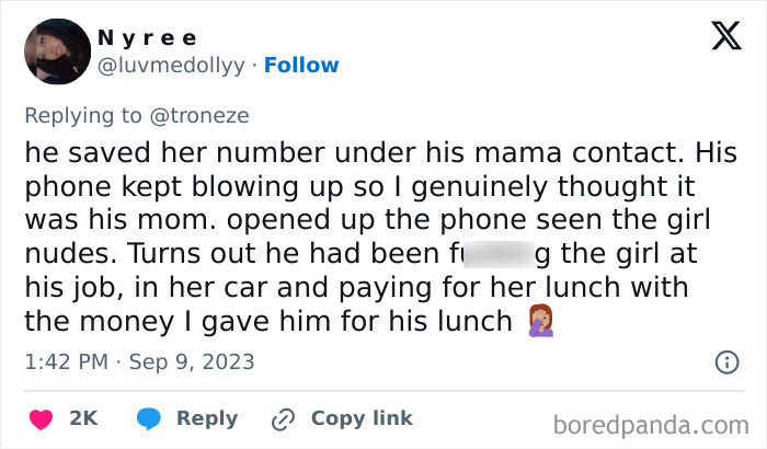 17. Sorry, but even Mama’s name won’t cover your tracks for long