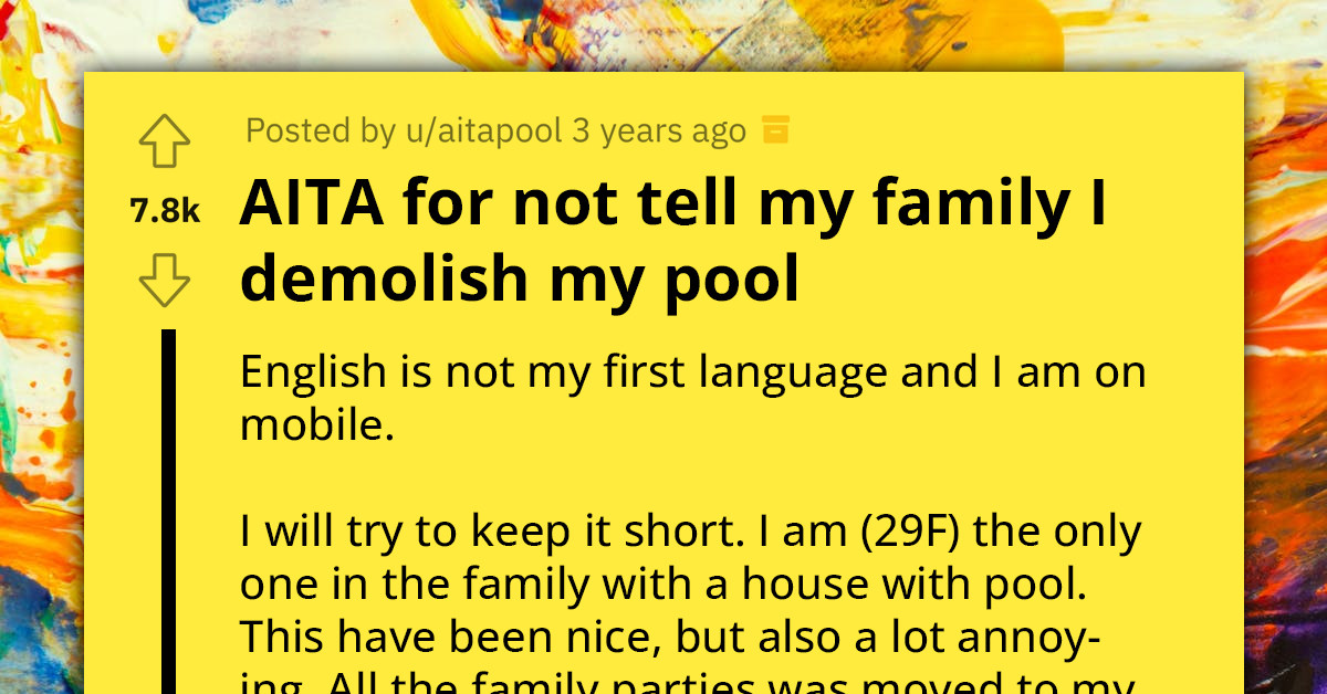 Lady A GoTo Nanny Because She Has A Pool, Decides To Demolish