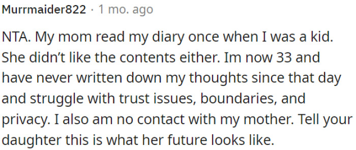 OP should advise the daughter that her actions could result in the cessation of communication with the children.