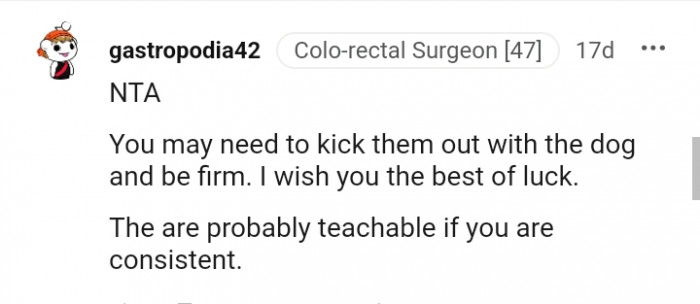 This Redditor wishes the OP the best of luck