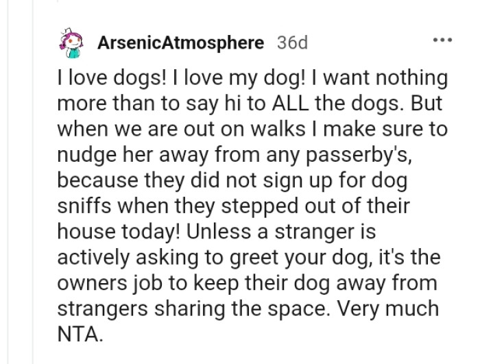 This Redditor wants nothing more than to say hi to all dogs