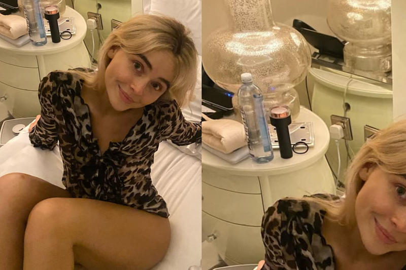 You can see a number of bedside table essentials - including two viral products.