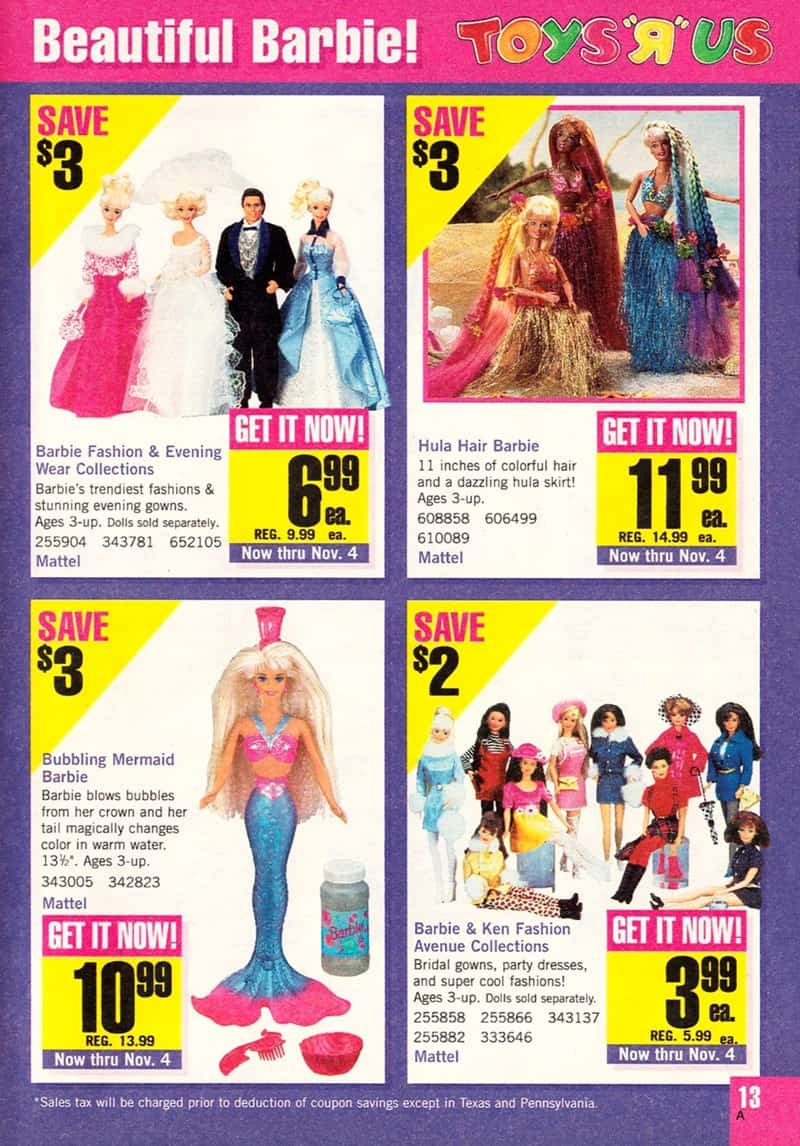 9. Barbie fashion and evening wear collection