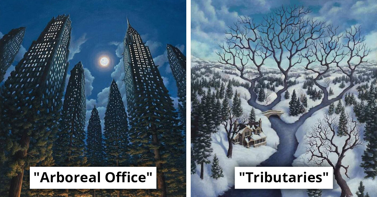 Exploring the Surreal World of Rob Gonsalves' Optical Illusions