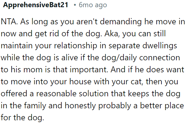 OP's suggestion keeps the dog within the family and might even be a better environment for it.