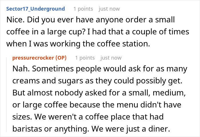 Okay, but what about a small coffee?