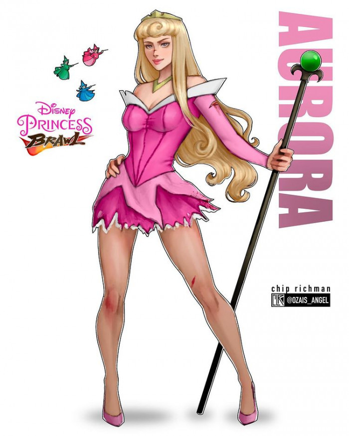 5. Disney Princess Brawl - Here is Aurora from the Disney movie, Sleeping Beauty