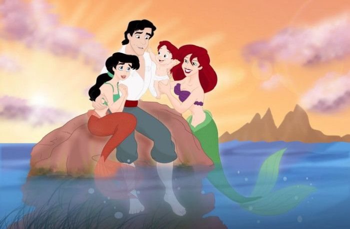 5. Ariel and Eric (The Little Mermaid)