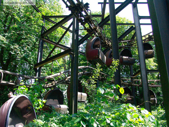 In Berlin, Germany, there's an abandoned amusement park.