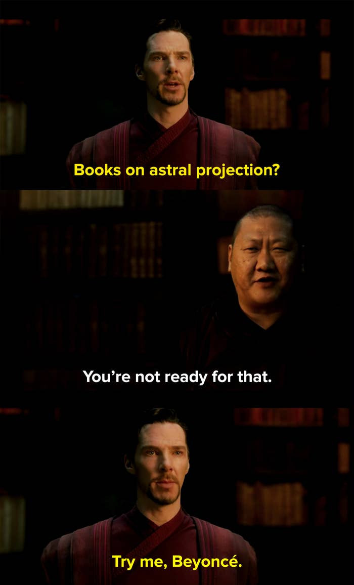 In the first Doctor Strange film, Benedict Wong and Benedict Cumberbatch just improvised the whole scene where Strange tells Wong, 