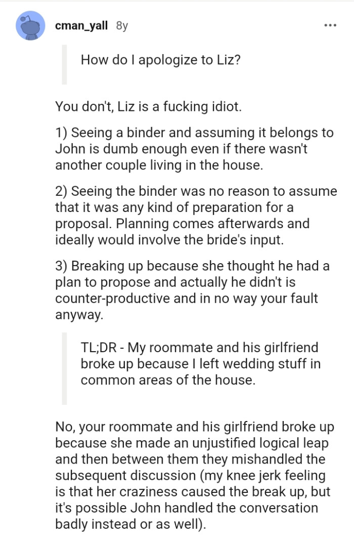 Soon To Be Bride Finds Out That Her Engagement Is The Cause Of Her Roommates Breakup Seeks 9711