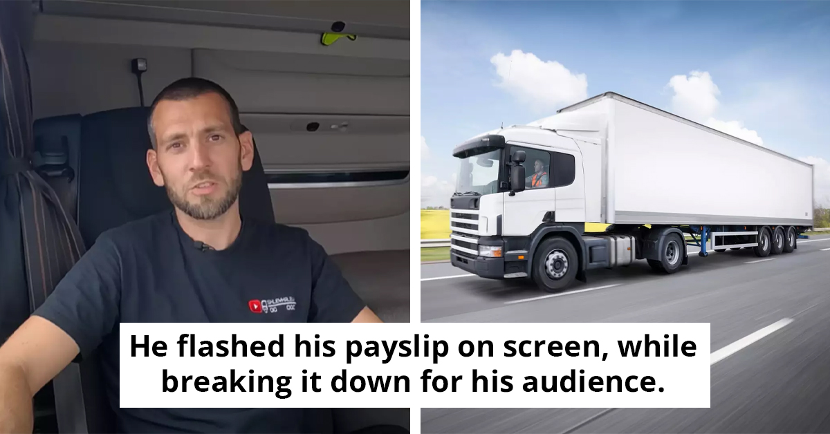UK Truck Driver Leaves Many Speechless After Revealing His Paycheck On The Internet