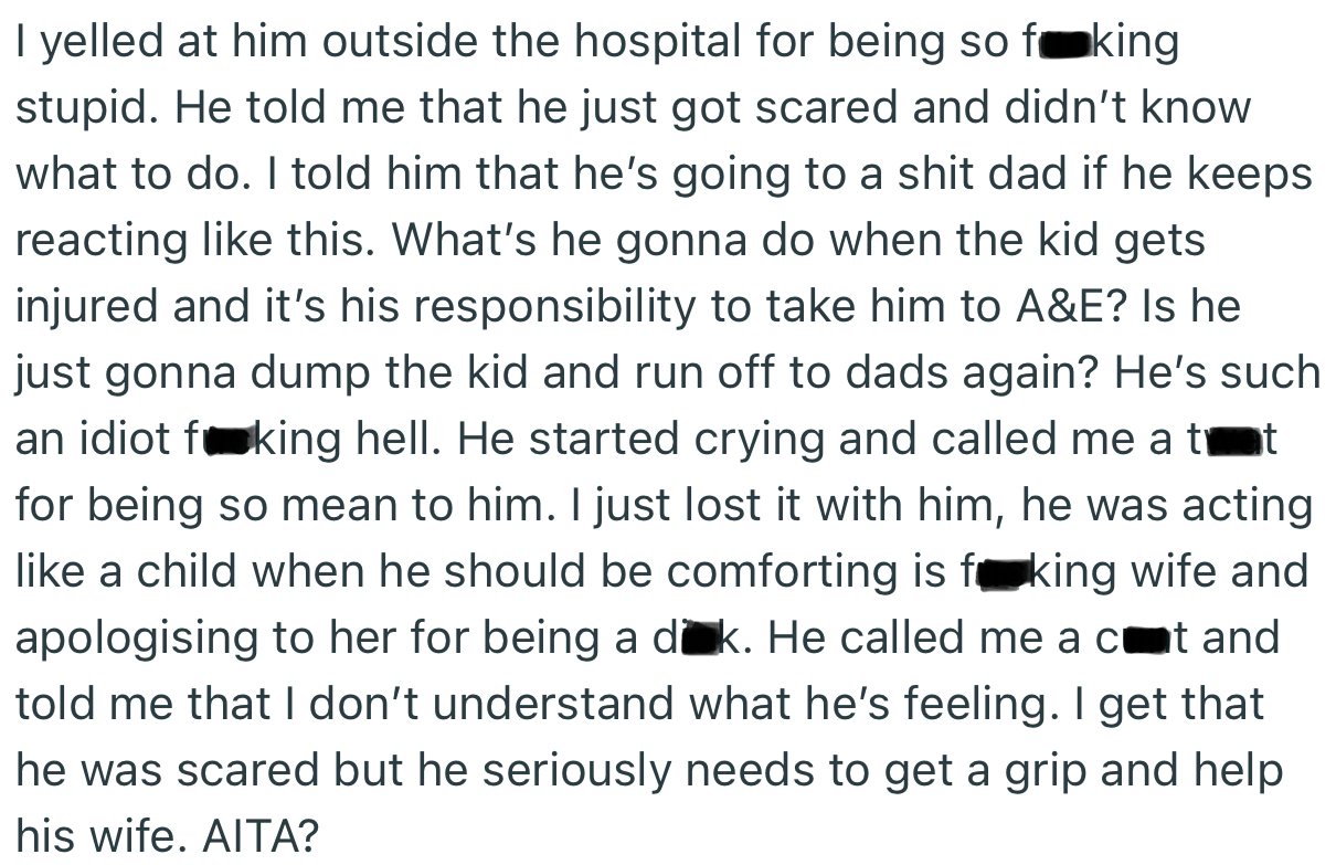 OP confronted his brother, which resulted in a heated and teary argument