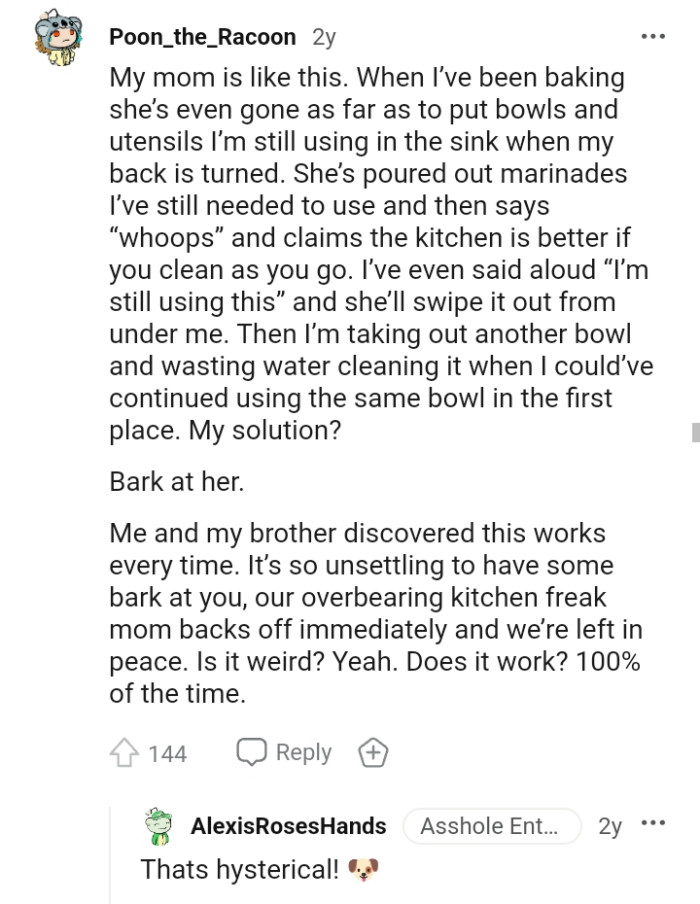 Lady Gets Mad At Mom For Always Choosing To Use The Kitchen Anytime She ...
