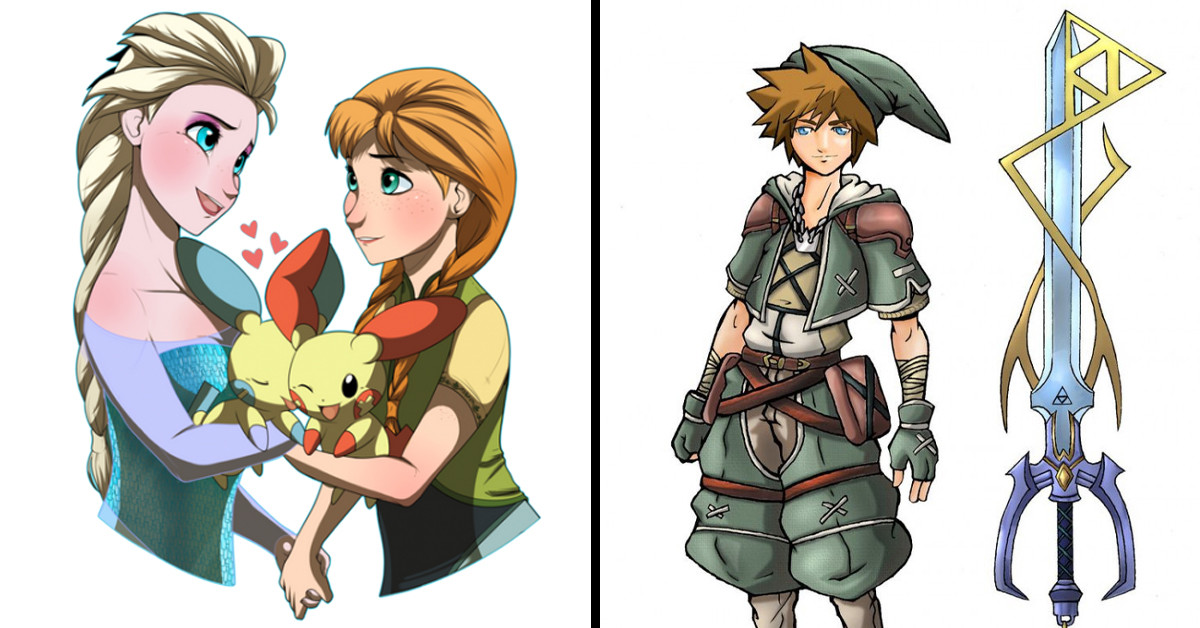 Artists Created Disney And Nintendo Crossover Fanart And The 20 Finished Works Look Wonderful