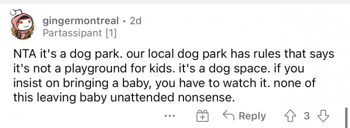 It definitely should be known that dog parks aren't always kid friendly.