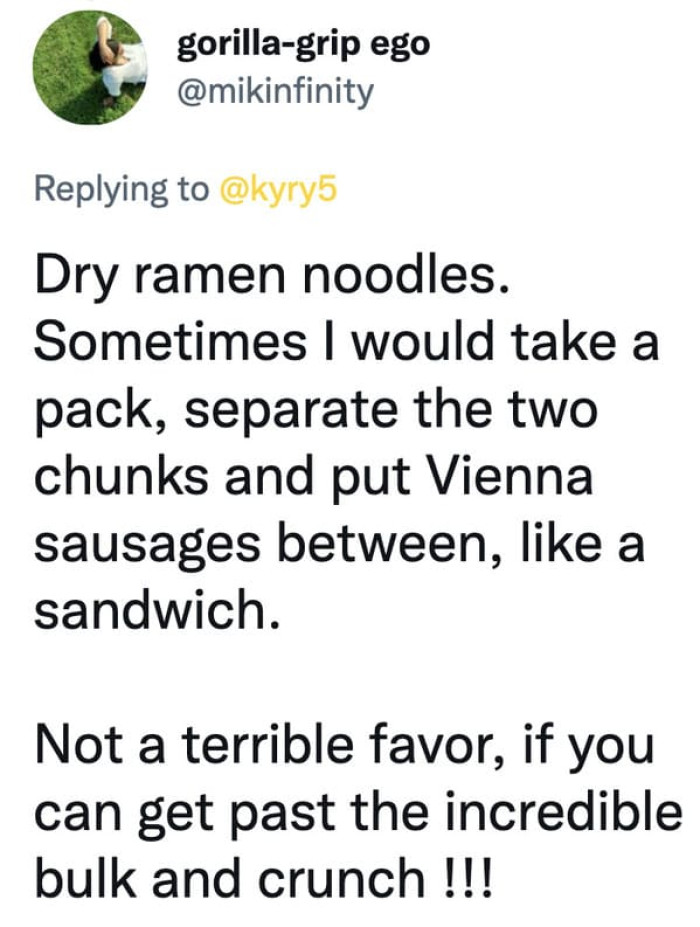 11. Ramen noodles with sausages