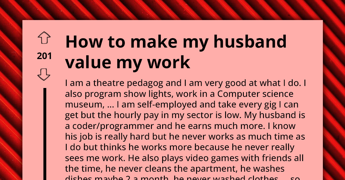 Wife Encounters Imbalanced Division Of Household Responsibilities As High-Earning Husband Avoids Household Tasks