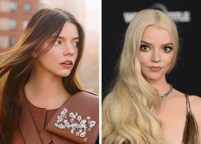 9. Anya Taylor-Joy (2016 vs 2021)