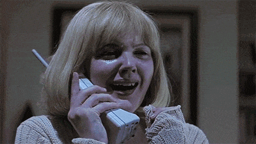 2. When Casey receives a call from Ghostface at the start of Scream: