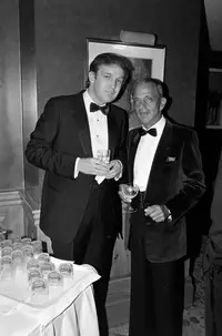 A flashback to Roy Cohn in the flesh next to Donald Trump on the rise.